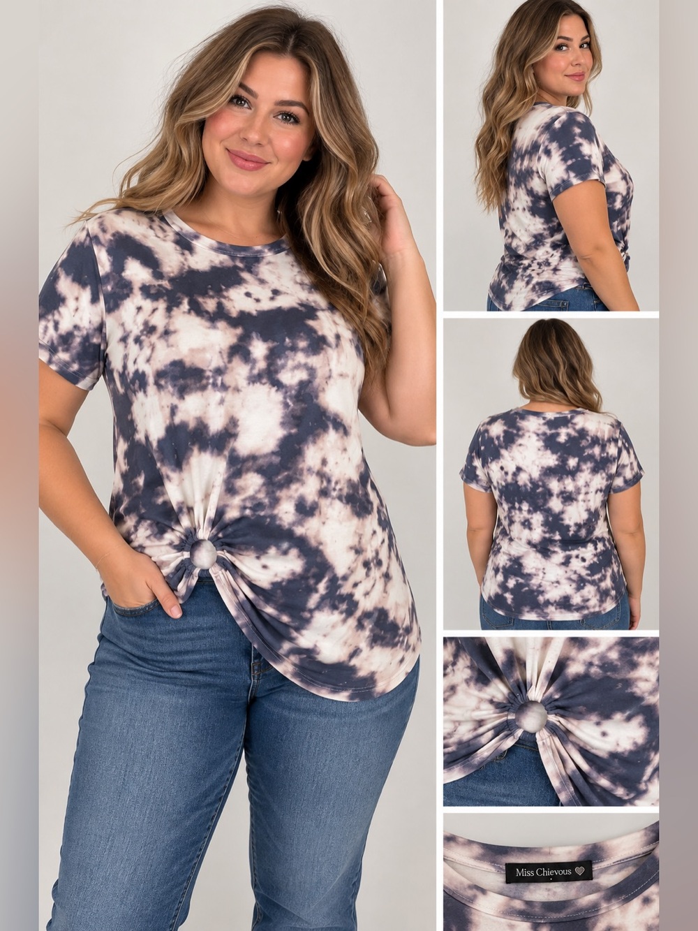 Miss Chievous Medium Tie Dye Side Tee